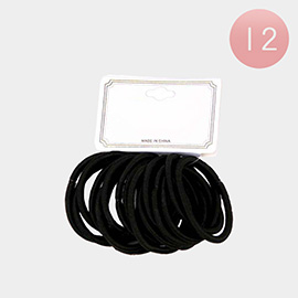 12 SET OF 16 - Plain Hair Bands