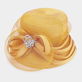 Bow Accented Dressy Hat