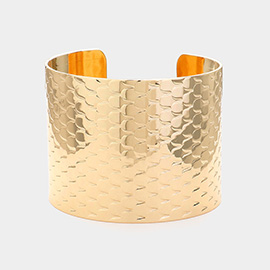 Textured Metal Cuff Bracelet