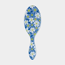 Flower Printed WET-N-DRY Detangling Hair Brush