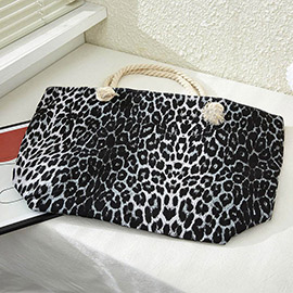 Leopard Canvas Tote Bag