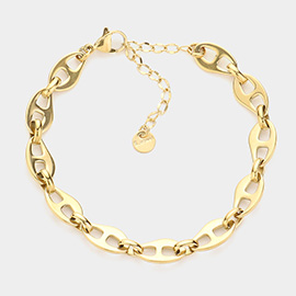 Stainless Steel Mariner Link Chain Bracelet