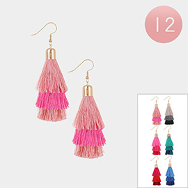 12PCS - Tassel Dangle Earrings