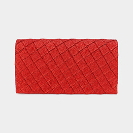 Quilted Sparkly Clutch Bag / Crossbody Bag