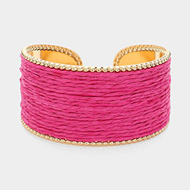 Raffia Cuff Bracelet