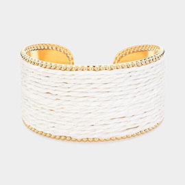 Raffia Cuff Bracelet