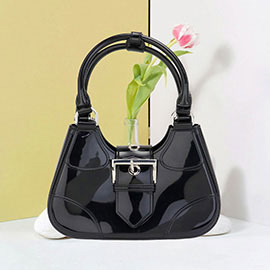 Buckle Pointed Jelly Shoulder Bag / Hand Bag