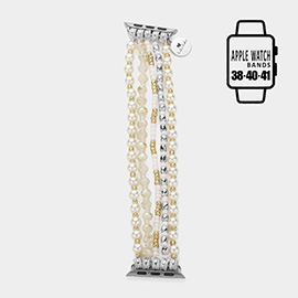 Pearl Beaded Multi Layered Apple Watch Band