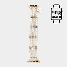 Pearl Beaded Multi Layered Apple Watch Band