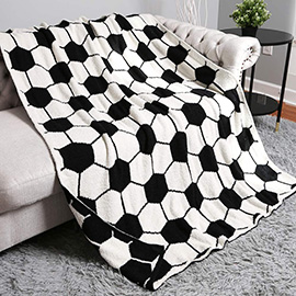 Soccer Reversible Throw Blanket