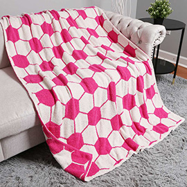 Soccer Reversible Throw Blanket