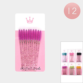 12 SET OF 10 - Disposable Eyelash Mascara Eyelash Wands