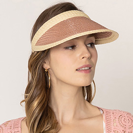 Straw Sun Visor Hat