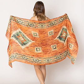 Aztec Print Scarf