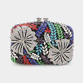 Crystal Rhinestone Floral Clutch / Tote / Shoulder Bag