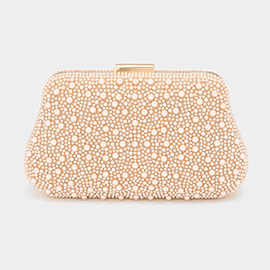 Pearl Embellished Evening Clutch Bag / Crossbody Bag