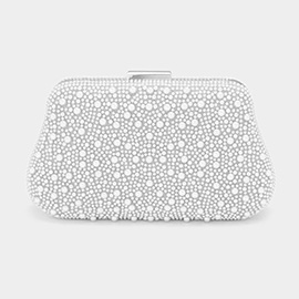 Pearl Embellished Evening Clutch Bag / Crossbody Bag