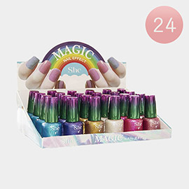 24PCS - Magic Nail Effect Nail Polish