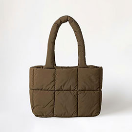 Quilted Padded Shoulder Bag / Tote Bag