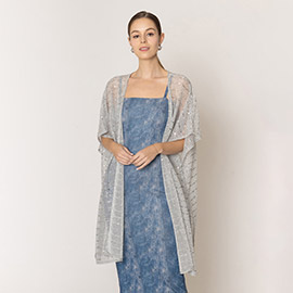 Lurex Kimono Poncho