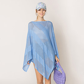 Lurex Mesh Poncho