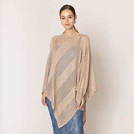 Lurex Mesh Poncho