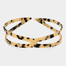 Celluloid Acetate Crisscross Headband