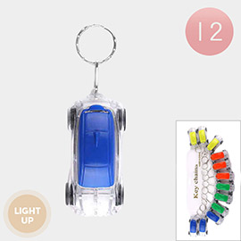 12PCS - Light Up Car Keychains