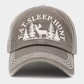 EAT.SLEEP.HUNT Reindeer Vintage Baseball Cap