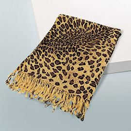 Leopard Print Pashmina Scarf Shawl