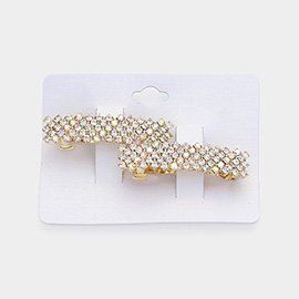 2PCS - Rhinestone Barrette Set