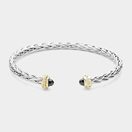 CZ Tip Cuff Bracelet