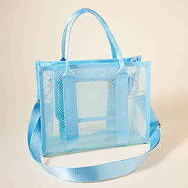 PVC Jelly Crossbody Tote Bag