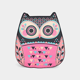 Faux Leather Owl Shape Crossbody Bag