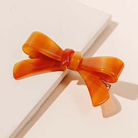 Acetate Bow Alligator Snap Hair Clip