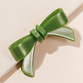 Acetate Bow Alligator Snap Hair Clip