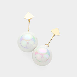 Oversized Ball Dropdown Earrings