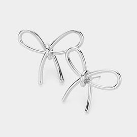 Metal Bow Earrings