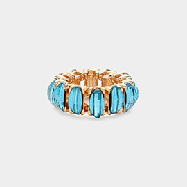 Marquise Stone Cluster Stretch Ring