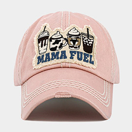 MAMA FUEL Message Coffee Vintage Baseball Cap