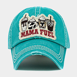 MAMA FUEL Message Coffee Vintage Baseball Cap