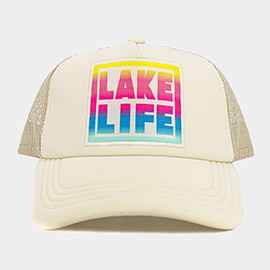 LAKE LIFE Message Mesh Back Baseball Trucker Cap