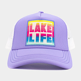 LAKE LIFE Message Mesh Back Baseball Trucker Cap