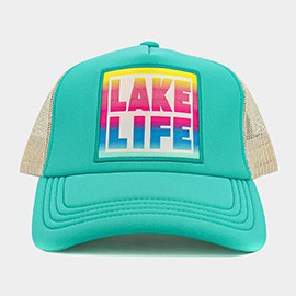 LAKE LIFE Message Mesh Back Baseball Trucker Cap