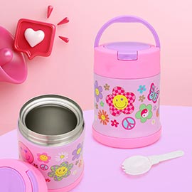 HOT FOCUS - Groovy Flower Insulated Food Jar