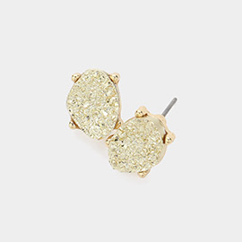 Druzy Stud Earrings