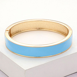 Enamel Hinged Bange Bracelet