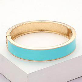 Enamel Hinged Bange Bracelet