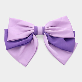 Two Tone Bow Barrette