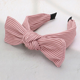 Fabric Knot Bow Headband